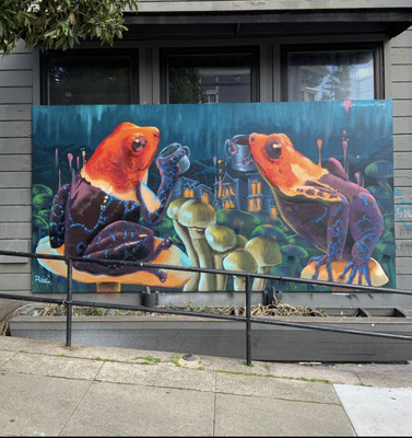 Mural painted in Spraypaint