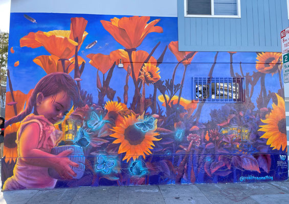 Mural painted in Spraypaint