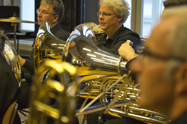 Brass Band WBI im Workshop mit Prof. Tobias Füller