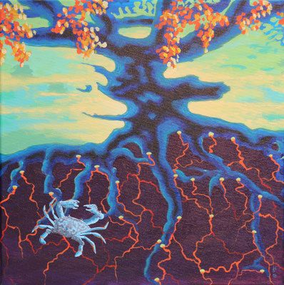 "Die Matrize" Acryl auf Leinwand 40 x 40 cm 2018
