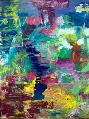 "Herzkatheter" Acryl auf Leinwand 50 x 40 cm 2018 Verkauft!