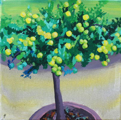 "Gestillter Sonnendurst" Acryl auf Leinwand 40 x 40 cm 2022