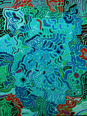 "Der Bestand" Acryl auf Leinwand 80 x 60 cm 2020