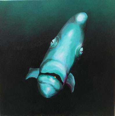 "Der Hüter des Lichtes" Acryl auf Leinwand 50 x 50 cm 2022