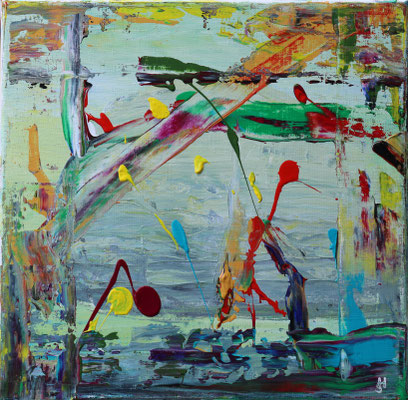 "Die neuen Farben" Acryl auf Leinwand 30 x 30 cm 2018