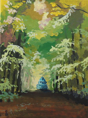 "Trau Dich" Acryl auf Leinwand 40 x 30 cm 2022