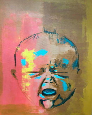 "Kostbar" Acryl auf Leinwand 100 x 80 cm 2023