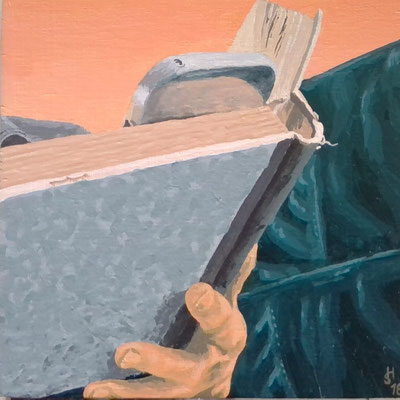 "Hoffnung" Acryl auf Holz 10 x 10 cm 2018