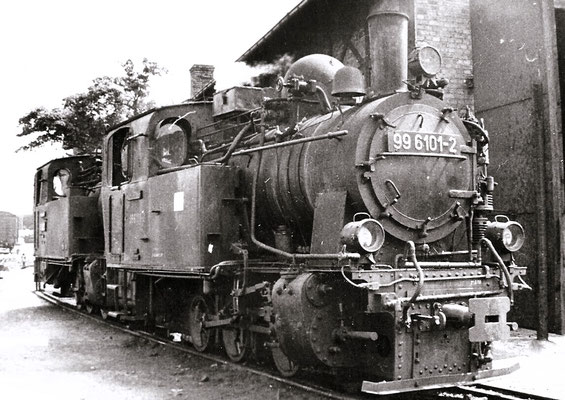 Wernigerode 1974: Loks 99 6101 und 6102