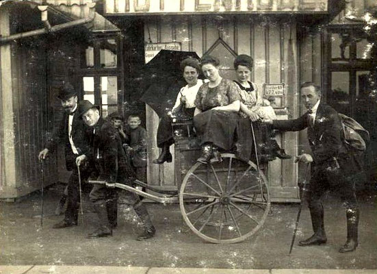 Lustige Fuhre am Bahnhof Hüttenrode, 1921