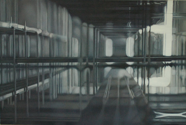 Bildmaschine 07/1, 2015, oil on canvas, 100 x 150 cm
