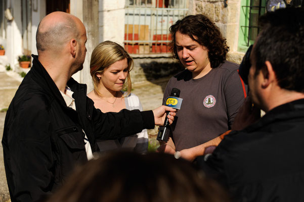 Channel ET3 visits our group of volunteers during paper collection for recycling