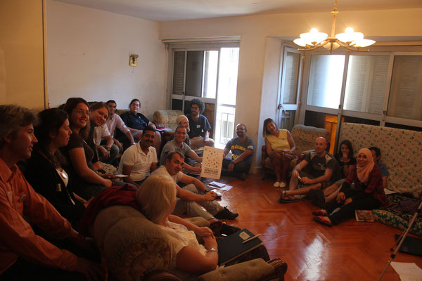 Participants in the meeting room
