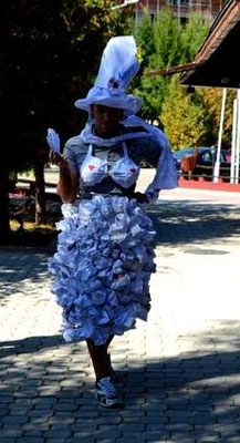 Clothes from paper - presented by Greek participant