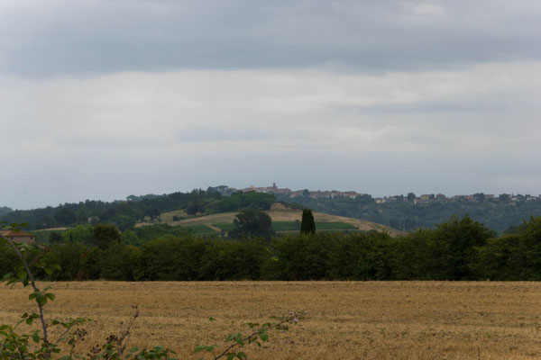 Die Landschaft der Toskana.
