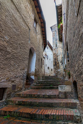 Nebenstraße in San Gimignano.