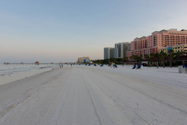 Am Strand von Clearwater Beach.