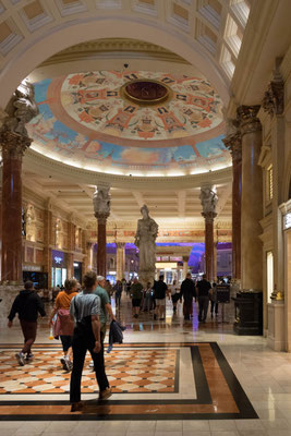 Inside Cesars Palace.