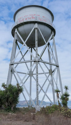 Wasserturm auf Alcatraz.
