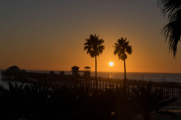 Sonnenuntergang in Oceanside.