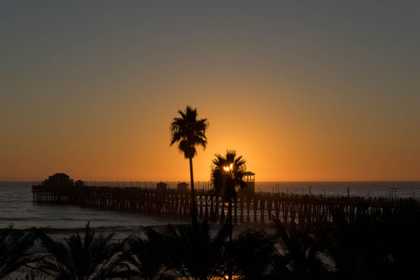 Sonnenuntergang in Oceanside.