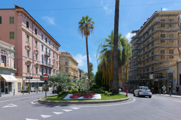 Strasse in San Remo.