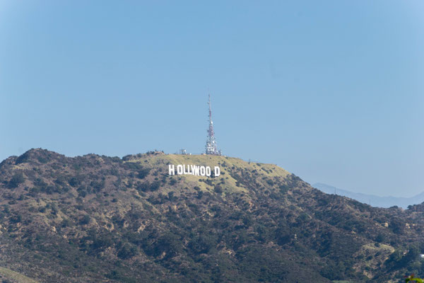 Der letzte Blick auf das Hollywood Sign.