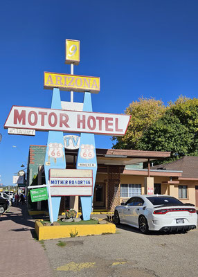 Hotelschild an der Route 66.