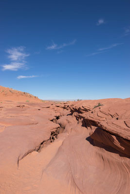 Darunter ist der Lower Antelope Canyon.