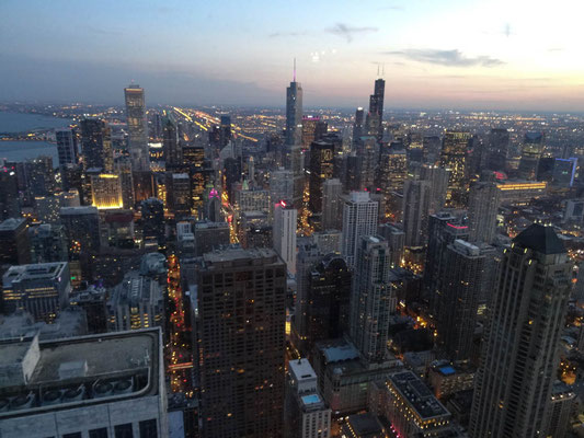 Die Aussicht nach Downtown Chicago.