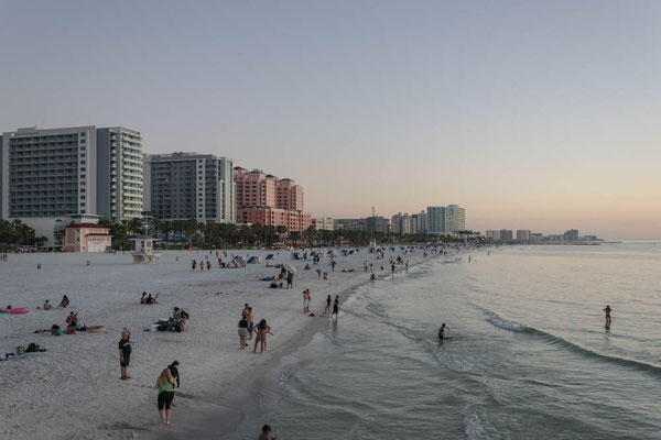 Am Strand von Clearwater Beach.