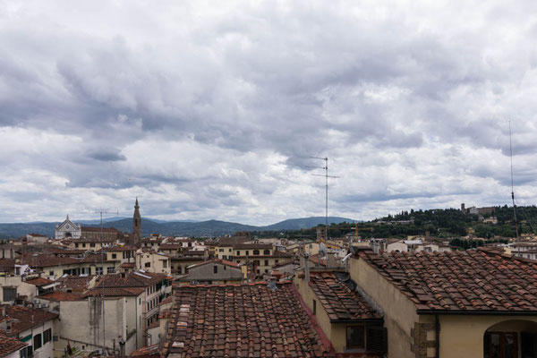 Die Dächer Florenz.