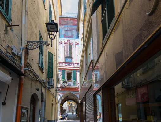 Gasse in San Remo.