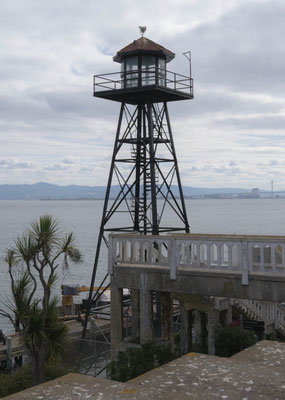 Wachturm auf Alcatraz.