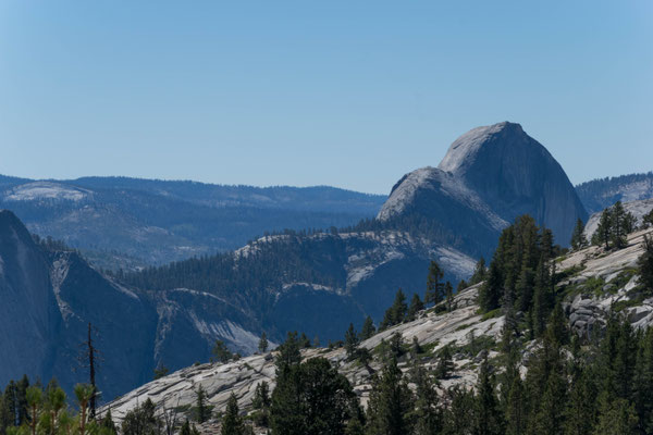 Bick auf den Half Dome vom Olmsted Point.