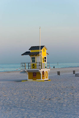 Lifeguard Station am Strand.