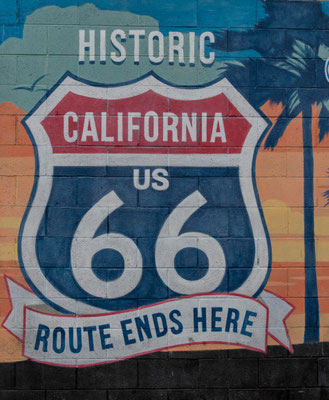 Das Ende der Route 66 am Mel´s Diner.