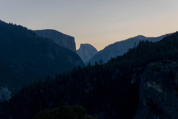 Half Dome am Morgen.