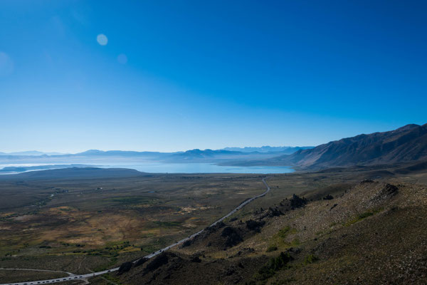 Erster Blick auf den Mono Lake.