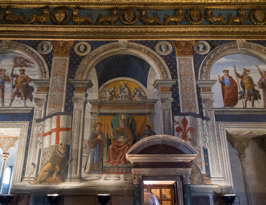 Räume im Palazzo Vecchio.