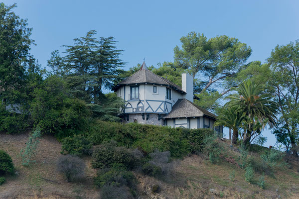 Entlang des Mulholland Drive.