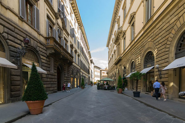 Straßenzug in Florenz.