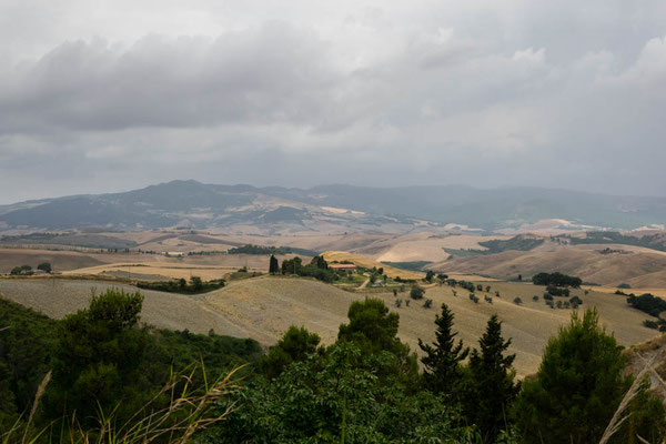 Die Landschaft der Toskana.