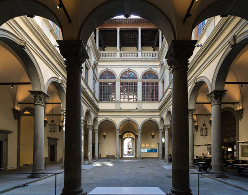 Blick in den Palazzo Strozzi.