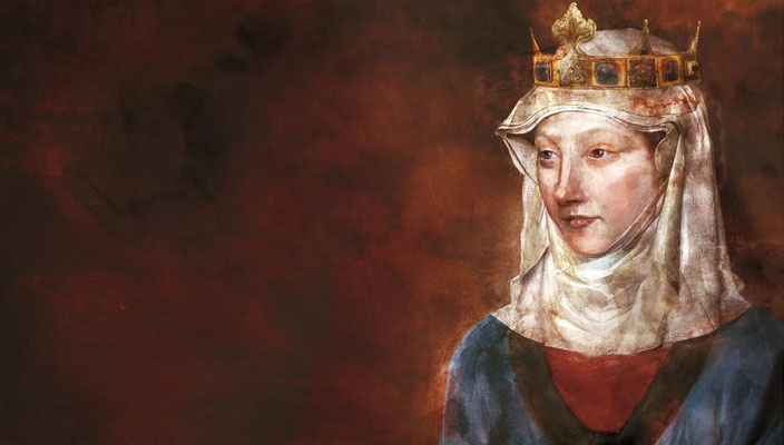 Rekonstruktion des Gesichtes Blancas von Anjou auf Grund der Untersuchung ihrer mumifizierten Reste. Quelle:https://www.sapiens.cat/revista/sapiens-94/blanca-anjou-retrat-reina_202552_102.html 