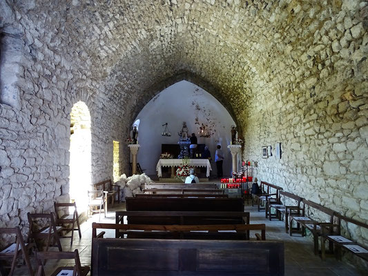 Blick ins Innere der Kapelle