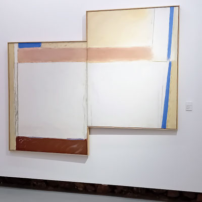 Albert Ràfols-Casamada: Doppel auf zentralem Weiß,, 1977, Acryl auf Leinwand
