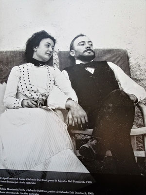 Das Ehepaar Salvador Dalí Cusí (1872-1950) und Felipa Domènech i Ferrés (1874-1921)