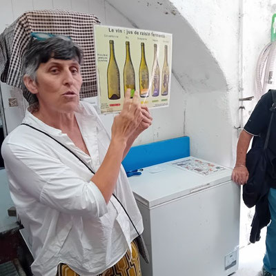 Bárbara erklärt die Unterschiede bei Bio-Weinen