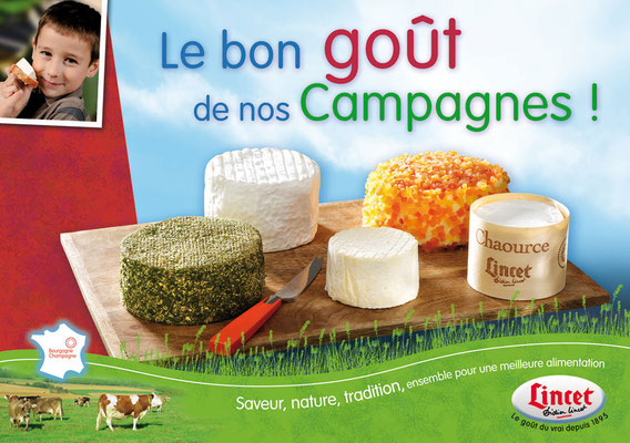 Fromagerie Lincet, charte print et site web